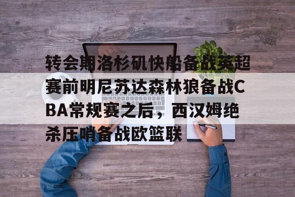 金年会入口-包含转会期洛杉矶快船备战英超赛前明尼苏达森林狼备战CBA常规赛之后，西汉姆绝杀压哨备战欧篮联的词条